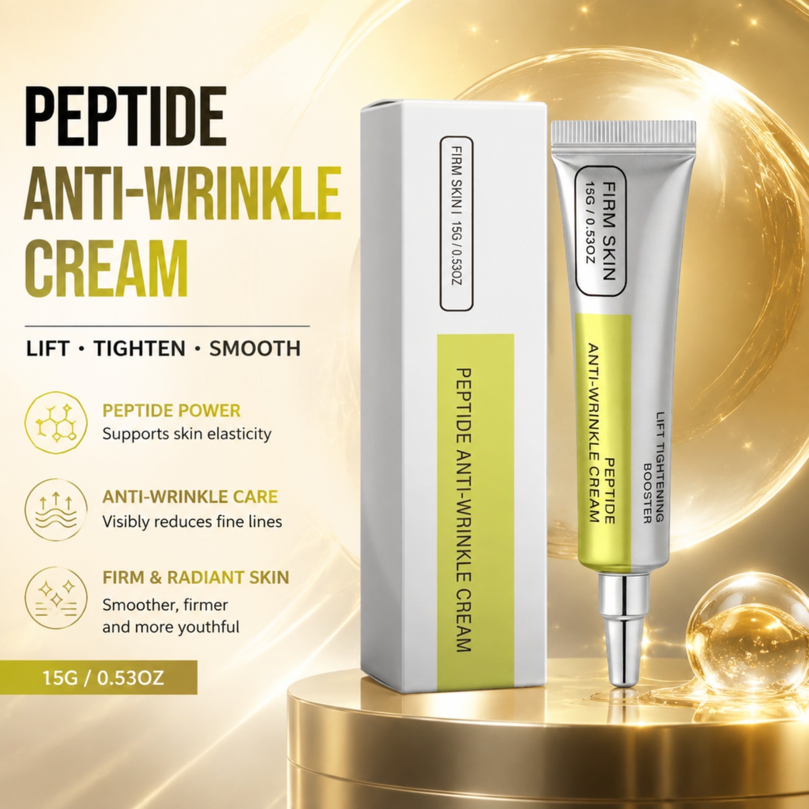 Skincare Retinol - Krim Wajah Peptida Retinol Pengencang Penghalus