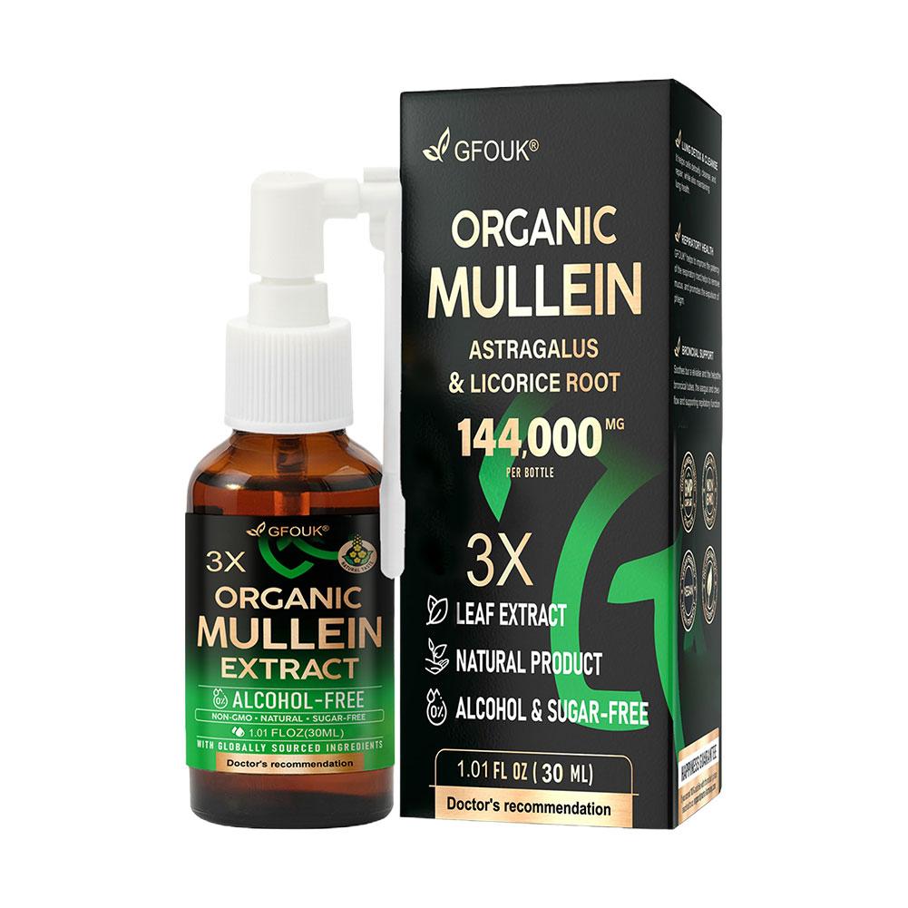 Licorice Root Extract - Semprotan Pembersih Paru-paru Mullein Organik Ekstrak