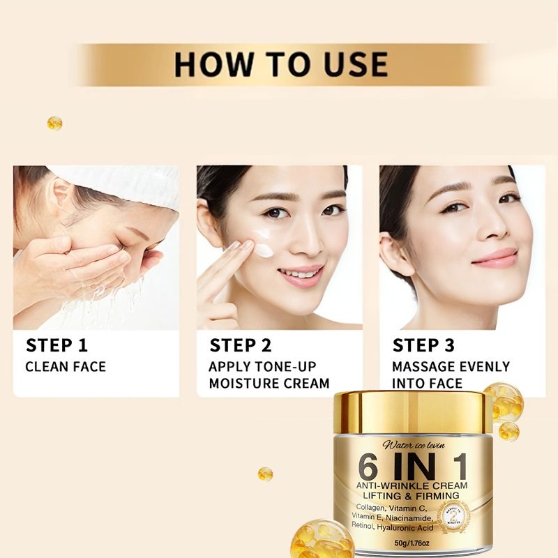 Krim Anti-Kerut 6-In-1. Mengan - Skincare Retinol ulasan dan harga