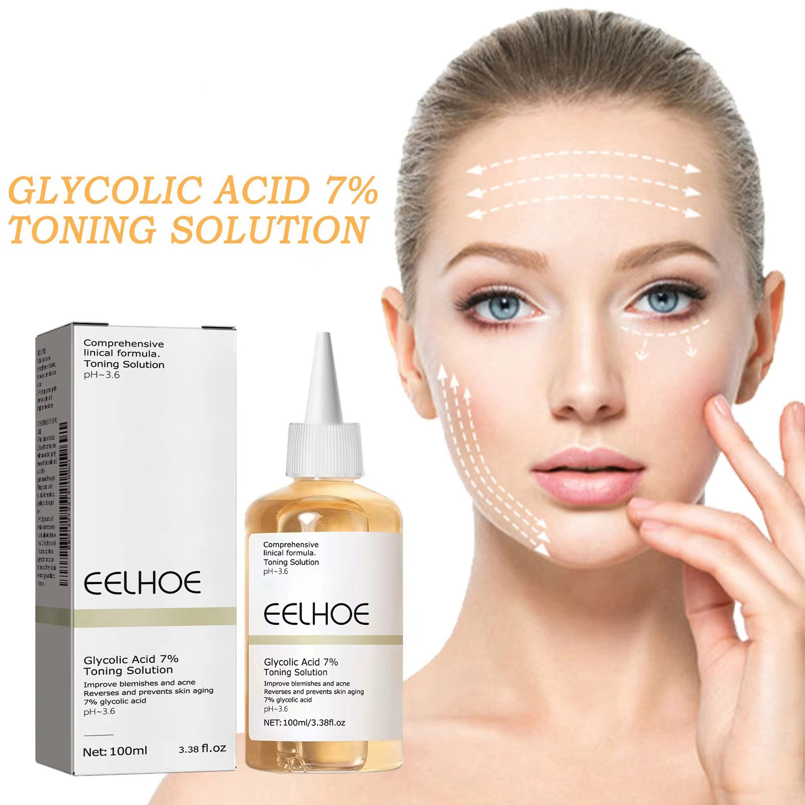 Larutan Toner Asam Glikolat 7% - Glycolic Acid Exfoliant ulasan dan harga