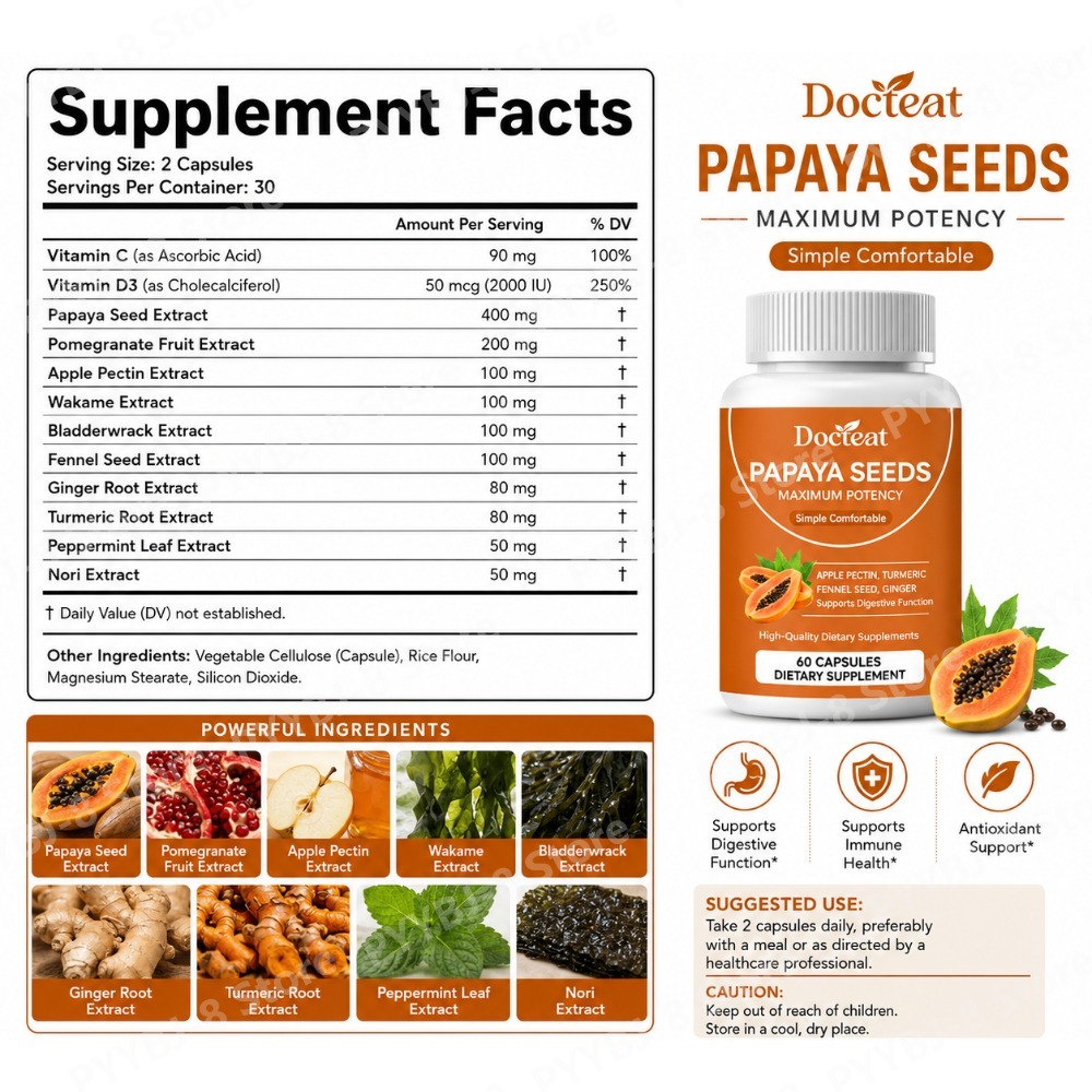 Kapsul Biji Pepaya dengan Ekst - Licorice Root Extract ulasan dan harga