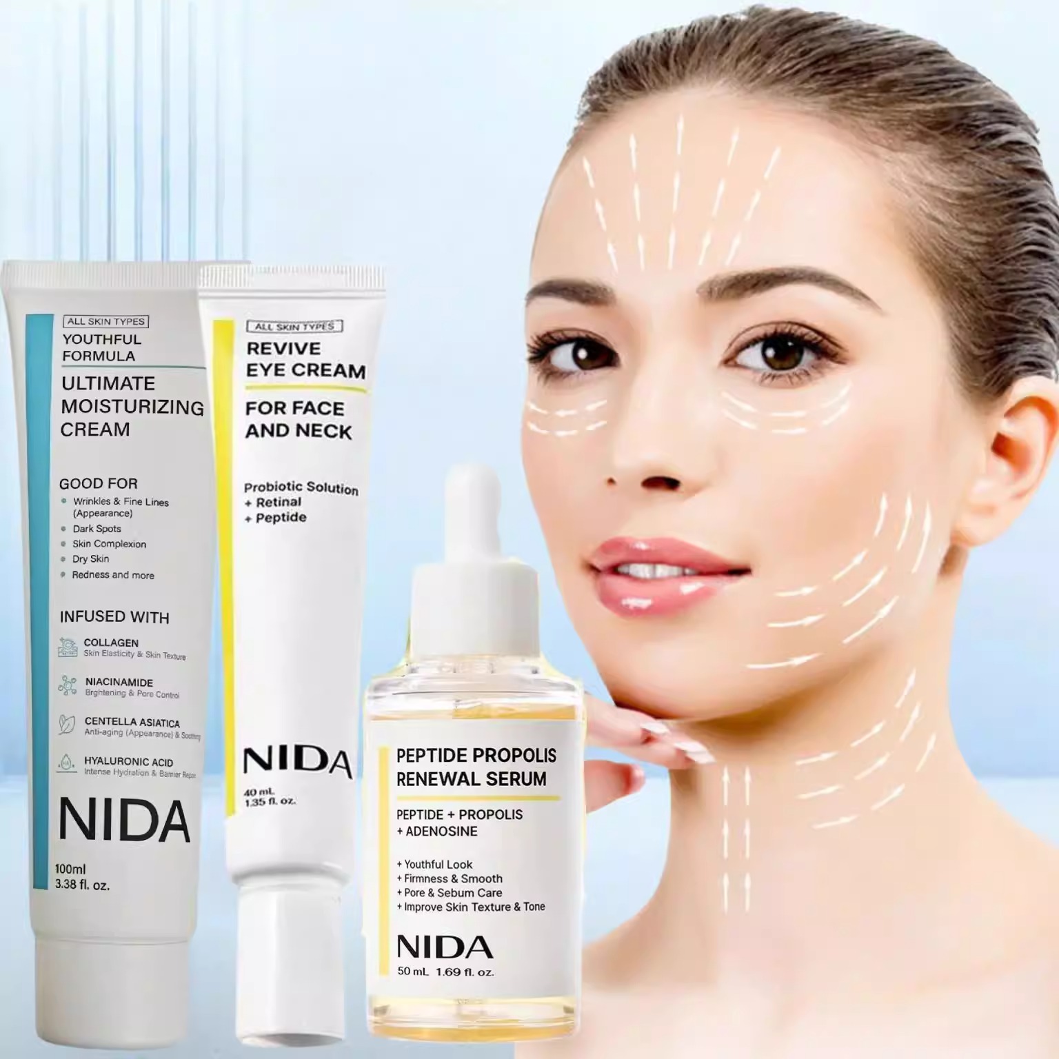 Krim Pelembap Ultimate NIDA Re - Skincare Retinol ulasan dan harga