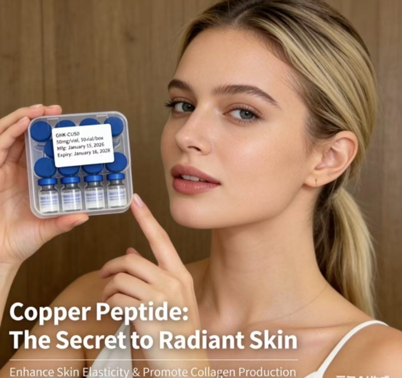 Bubuk Peptida Tembaga Biru GHK - Skincare Ingredients ulasan dan harga