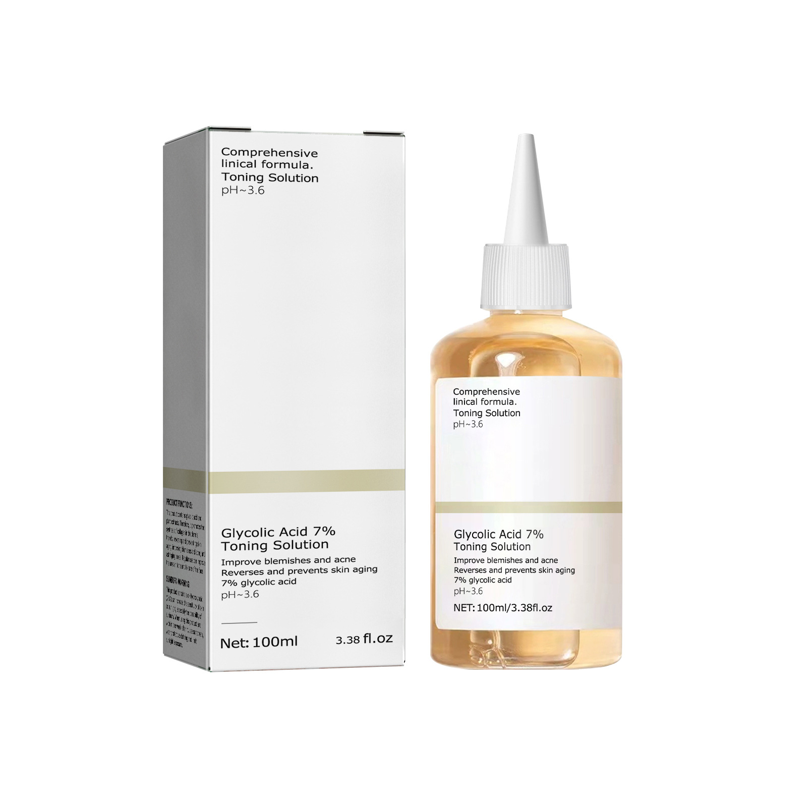 Solusi Toning 100 asam glikola - Glycolic Acid Exfoliant ulasan dan harga